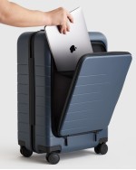 Front Pocket Hard Shell Carry-On Suitcase - 20 - Navy