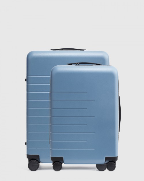 Carry-On 21 & Check-In 24 Hard Shell Suitcase Bundle - Blue