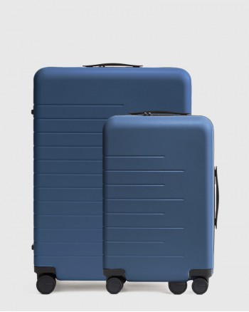 Carry-On 20 & Check-In 27 Hard Shell Suitcase Bundle - Navy