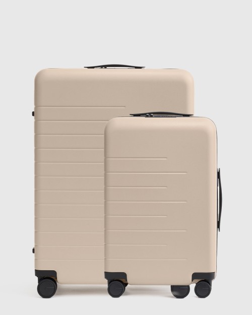 Carry-On 20 & Check-In 27 Hard Shell Suitcase Bundle - Tan