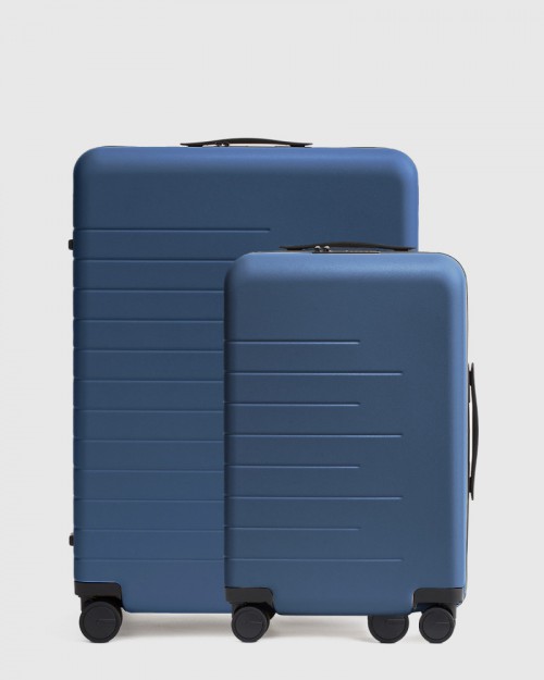 Carry-On 20 & Check-In 27 Hard Shell Suitcase Bundle - Navy