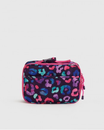 Recycled Lunch Box - Purple Leopard