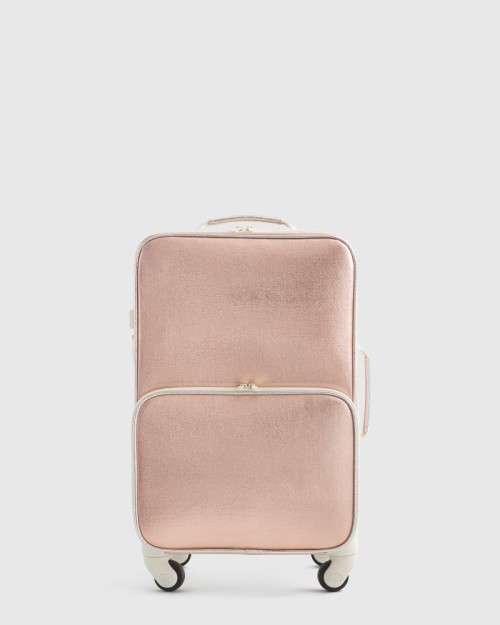 Carry-On Kids Suitcase - 18 - Rose Gold/Silver