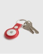 Nappa Leather AirTag Key Ring (2-Pack) - Red