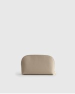 Italian Leather Pouch Travel Set - Taupe