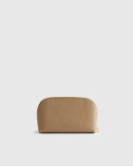 Italian Leather Pouch Travel Set - Golden Tan