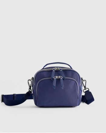 Revive Nylon Camera Crossbody - Navy