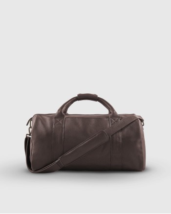 Nappa Leather Duffle Bag - Dark Brown