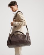 Nappa Leather Duffle Bag - Dark Brown