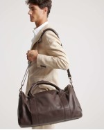 Nappa Leather Duffle Bag - Dark Brown