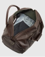 Nappa Leather Duffle Bag - Dark Brown