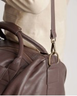 Nappa Leather Duffle Bag - Dark Brown